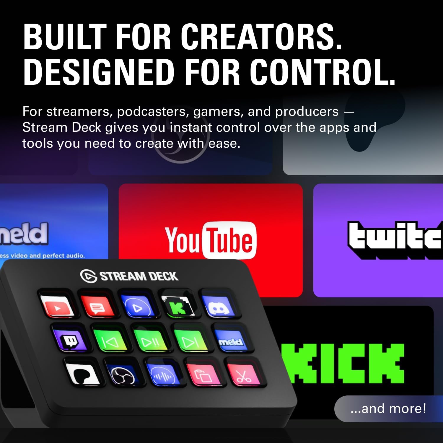 Elgato Stream Deck MK.2 Studio Controller, 15 Customizable LCD Keys