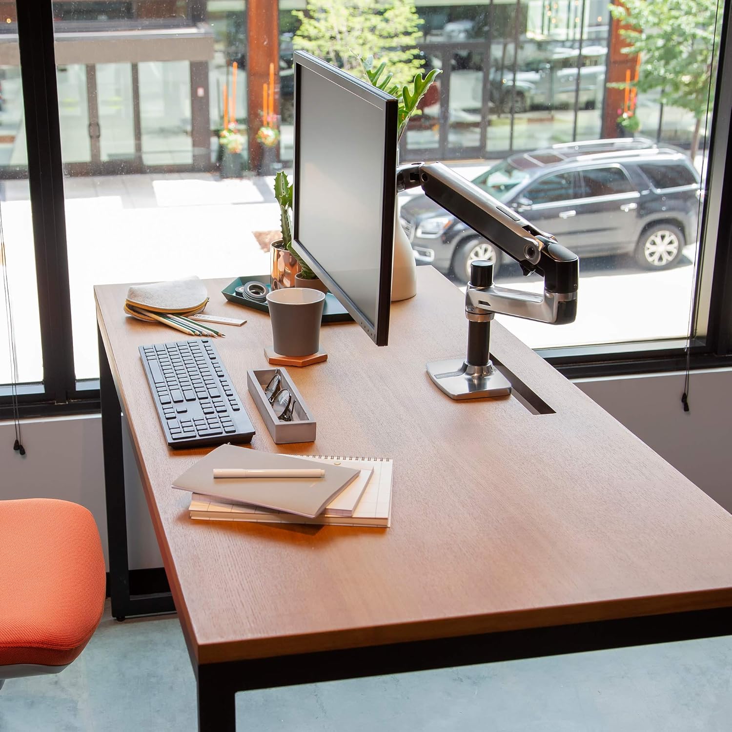 Ergotron LX Desk Monitor Arm, Single Monitor up to 34 Inches
