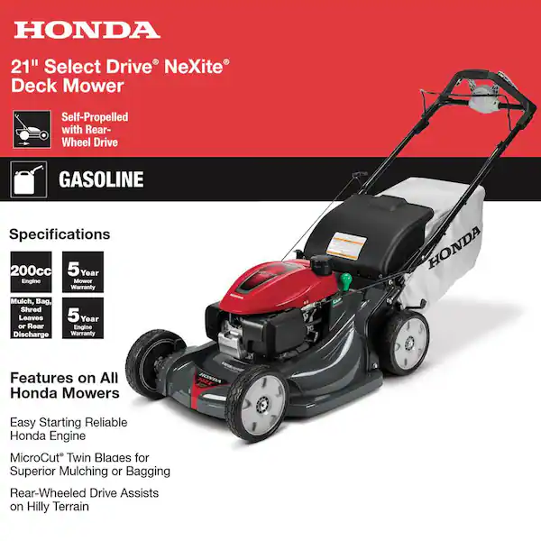 Honda HRX217VKA 21" Gas Self-Propelled Lawn Mower