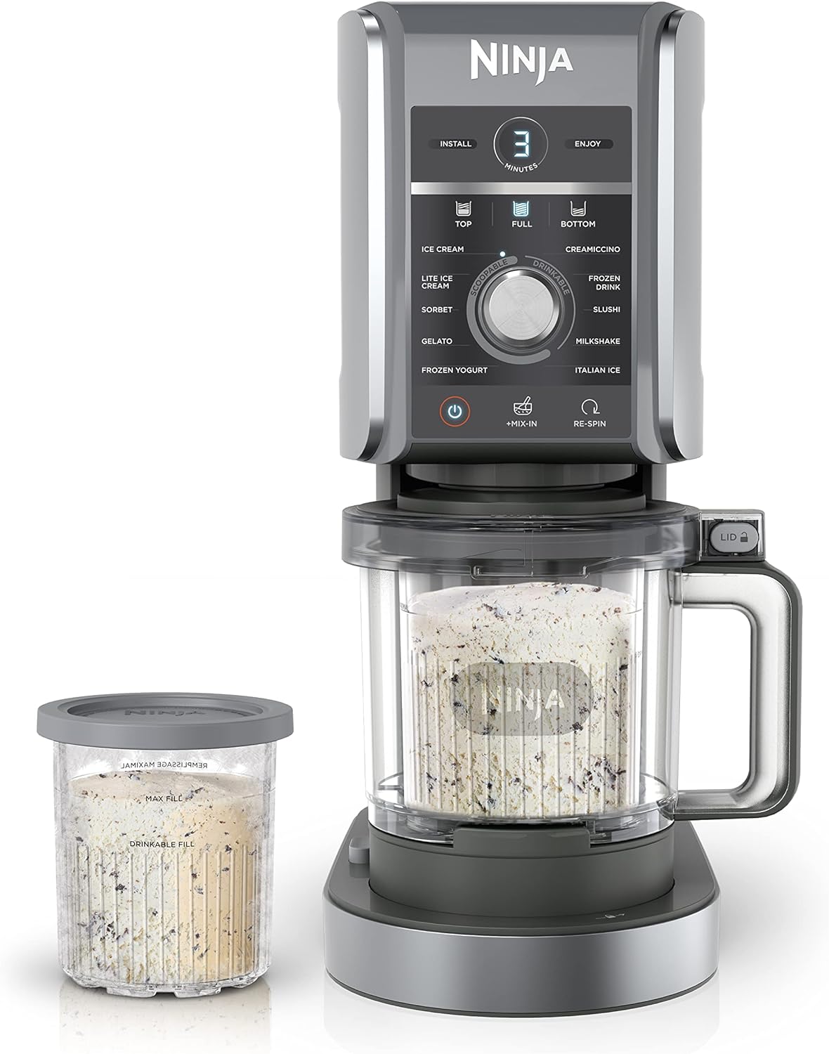 Ninja CREAMi Deluxe 11-in-1 Ice Cream and Frozen Treat Maker NC501C