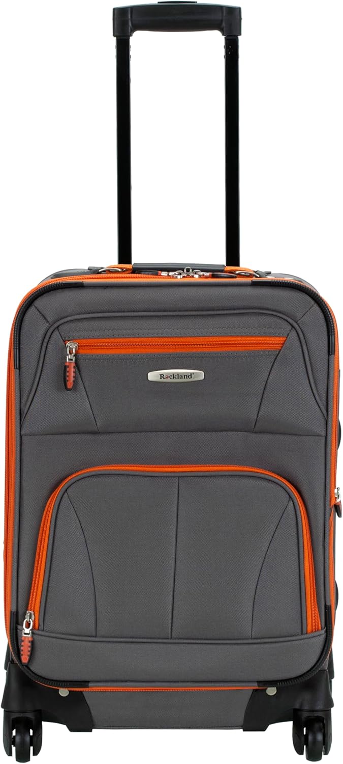 Rockland 19-Inch Expandable Spinner Carry-On Luggage