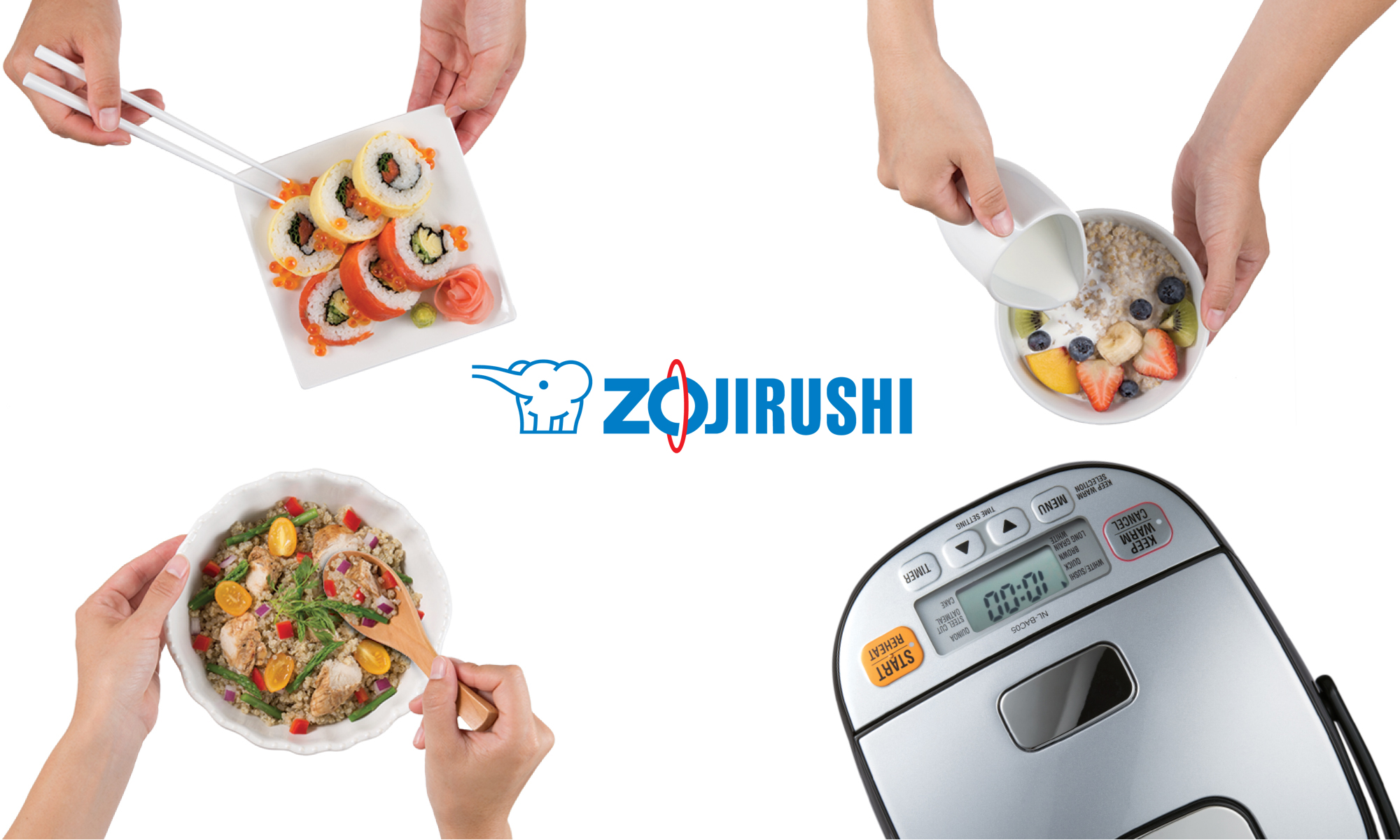 Zojirushi NS-ZCC10 Neuro Fuzzy Rice Cooker & Warmer, 5.5-Cup